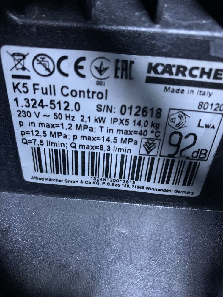 Karcher k5 full.  K5. Керхер
