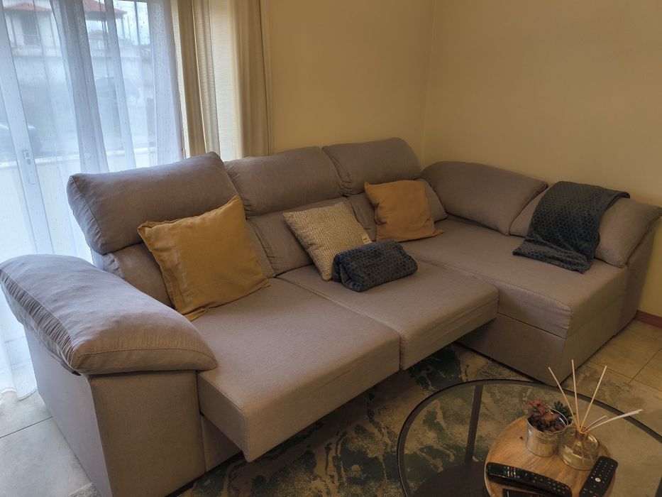 Sofá 3 lugares chaise longue