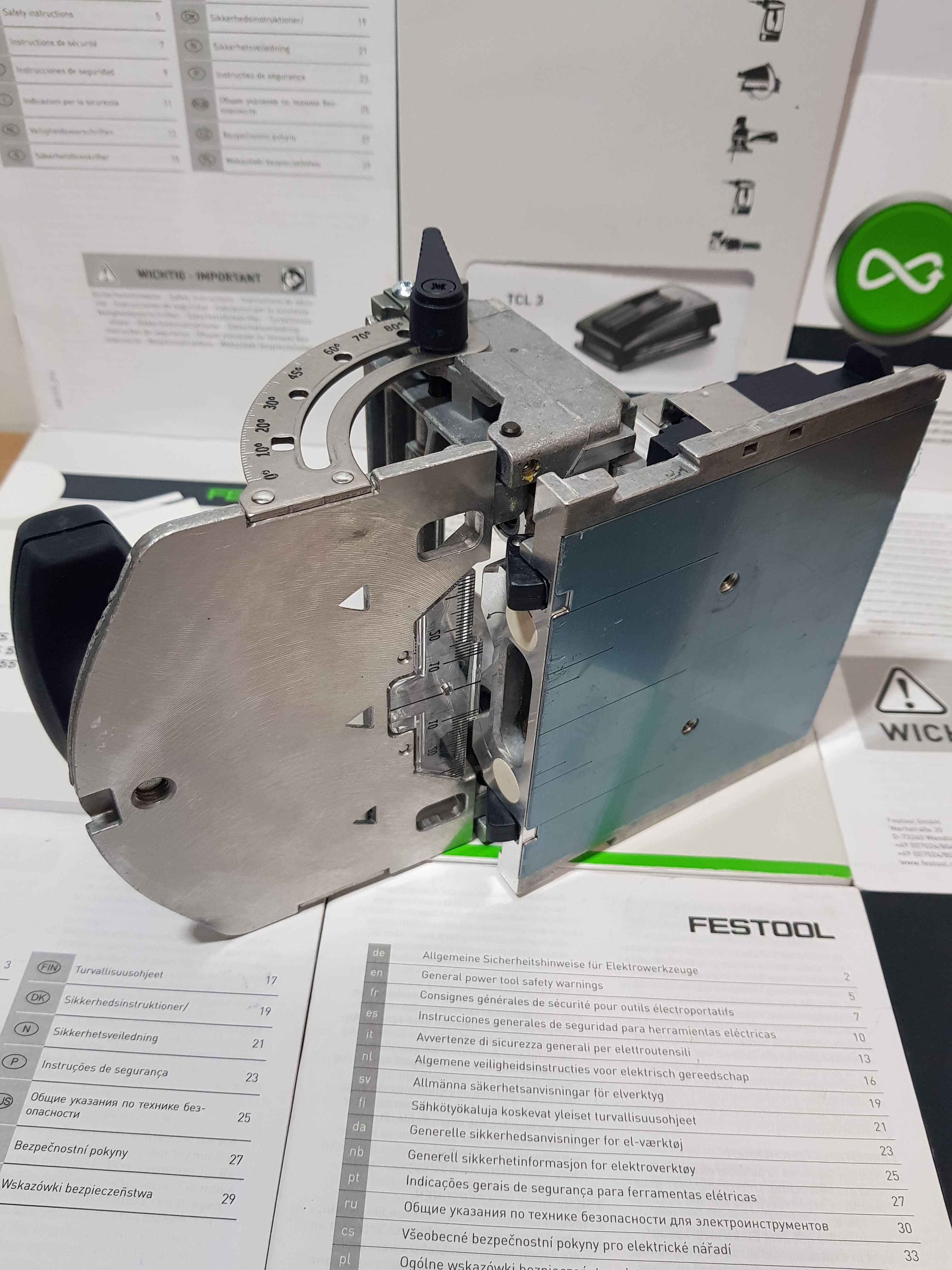 Prowadnica stól z szynami FESTOOL DF 500 Q frezarka domino Nowy