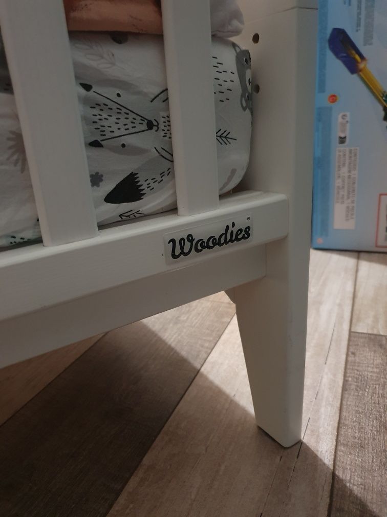 Łóżeczko Woodies Starling Cot Bed 140x70 + materac high quality