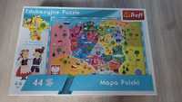 Mapa Polski puzzle trefl