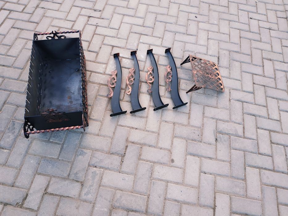 Мангал кований " Элит " Версаль , метал 3мм , кований з візирунком опт