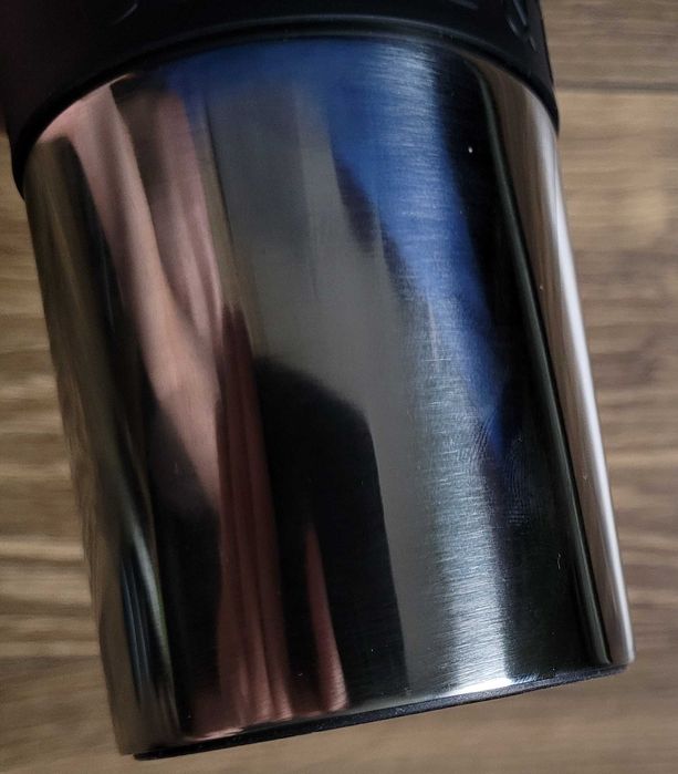 kubek termiczny Bodum Travel Mug 0,35l 350ml srebrny czarny zadbany