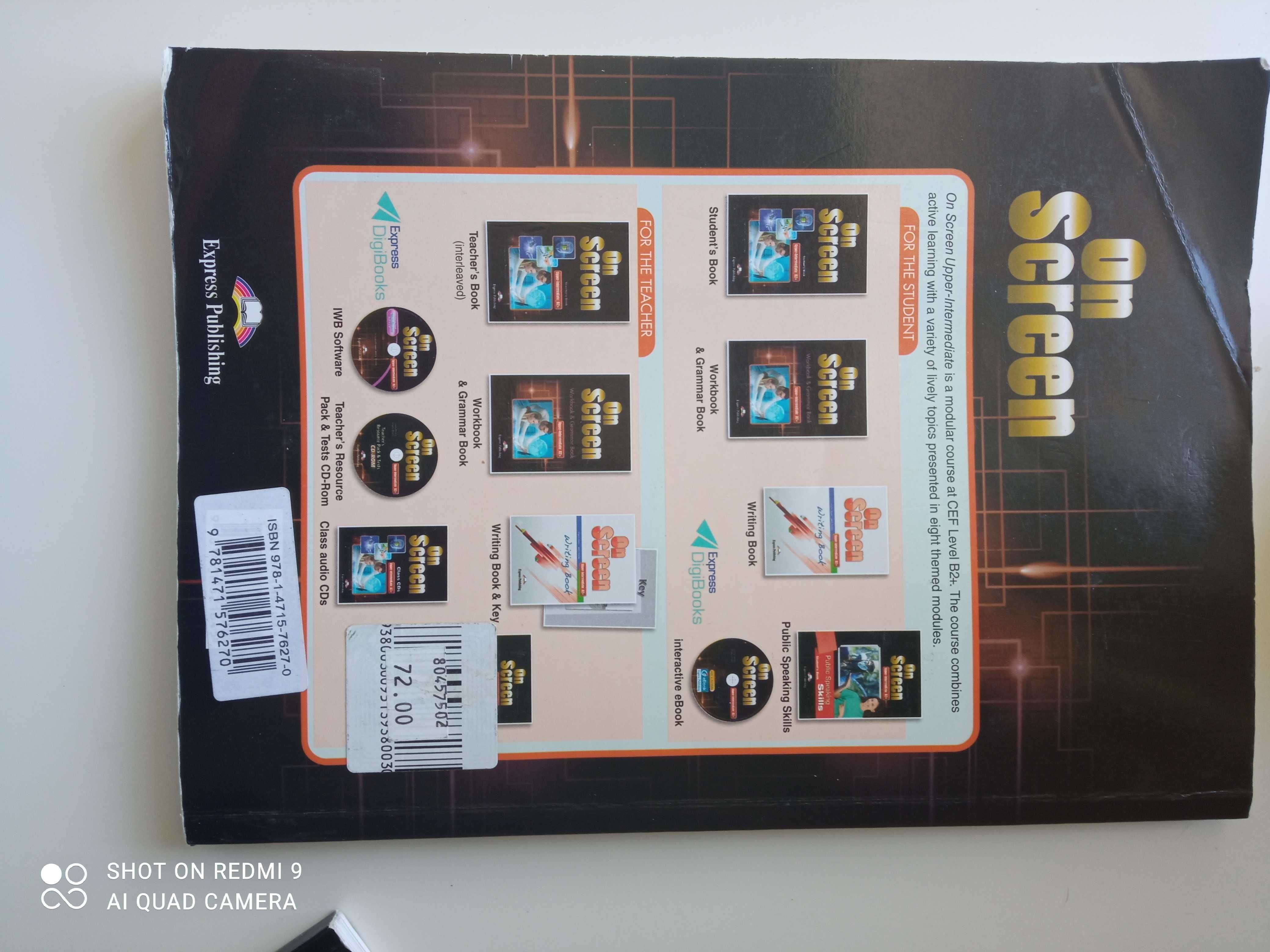 On Screen Workbook & Grammar book podręcznik do angielskiego