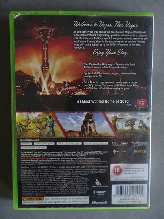 Jogo X-Box XBox 360 - Fall Out New Vegas
