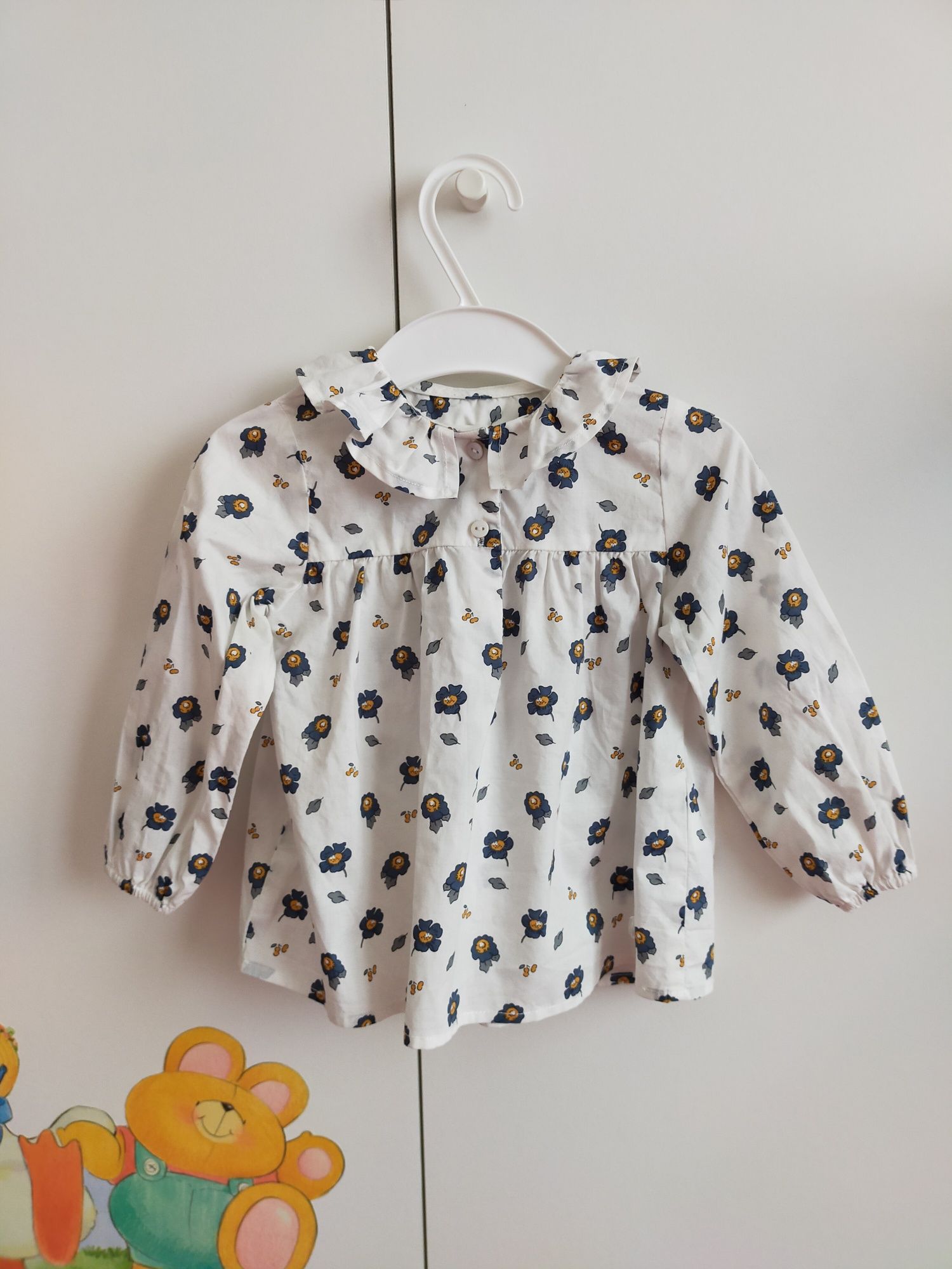 Conjunto camisa e casaco de malha 9-12M