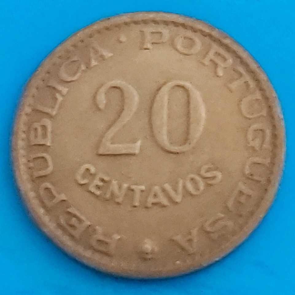 20 Centavos de 1962  Republica Portuguesa, Angola