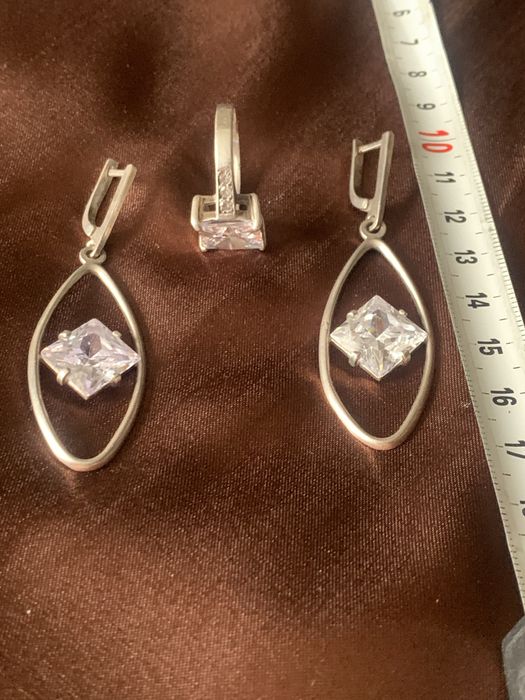 Набір срібло(з каблучкою 19 р)