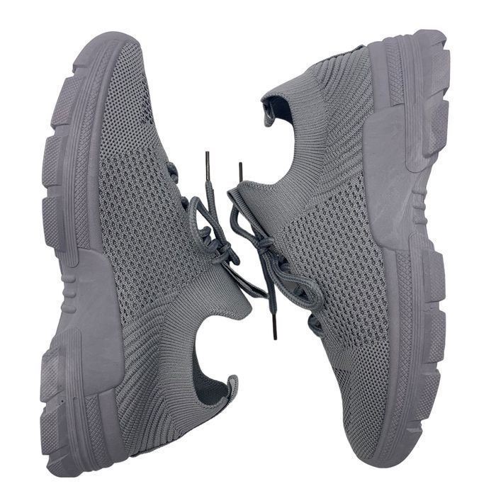 Buty damskie sportowe sneakersy szare wsuwane elastyczne rozm 37
