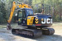 usługi koparką kołową cat M313d roboty ziemne koparka wykopy błotniak