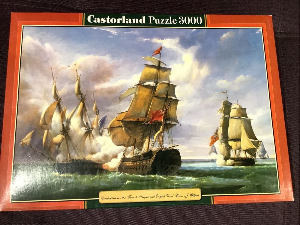 Пазл на 3000 деталей Морское сражение Парусники Castorland Puzzle