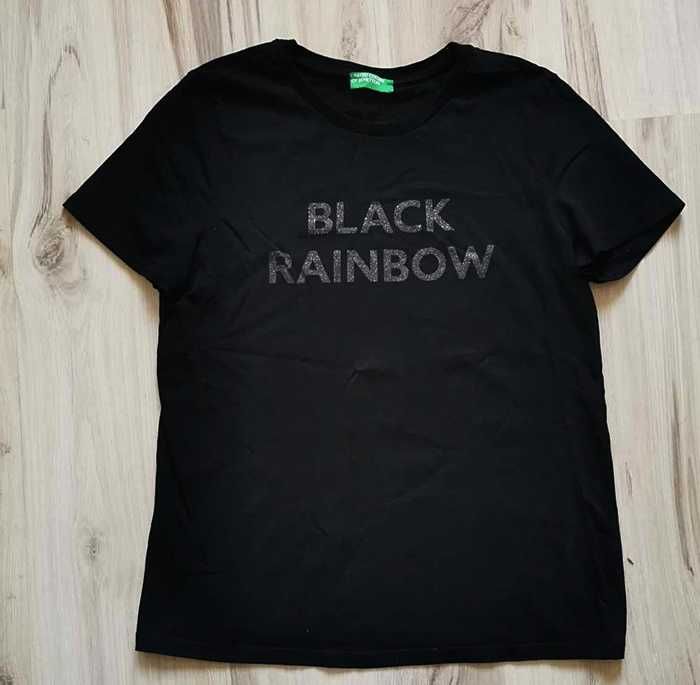 Nowy czarny t-shirtt United Colors Of Benetton