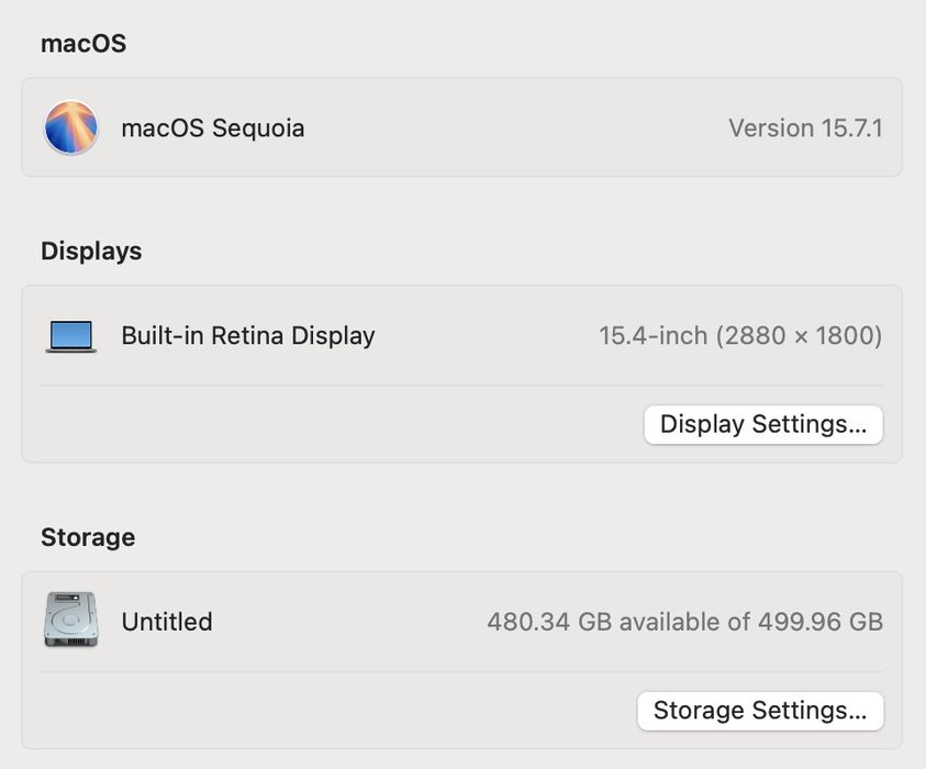 MacBook Pro 15’ 2019 Intel i9 16Gb 512Gb AMD 560X 4Gb