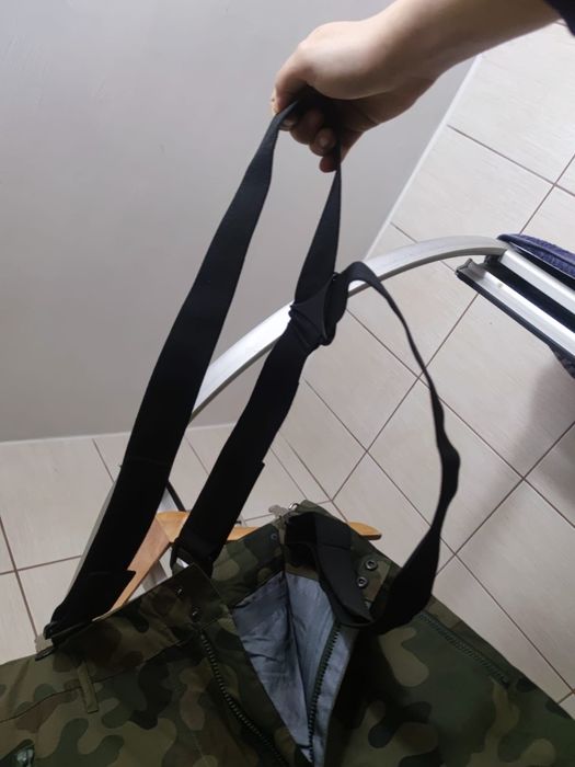 spodnie militarne męskie z szelkami elastycznymi wojskowe nieprzemakal