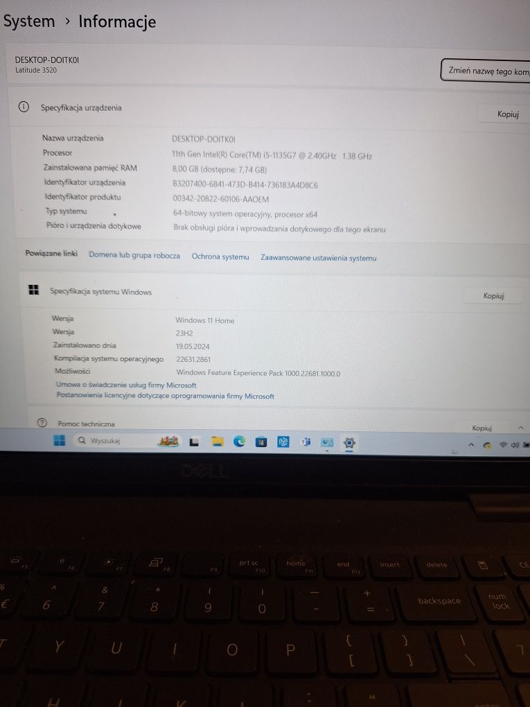 Laptop Dell latitude 3520 i5 8GB