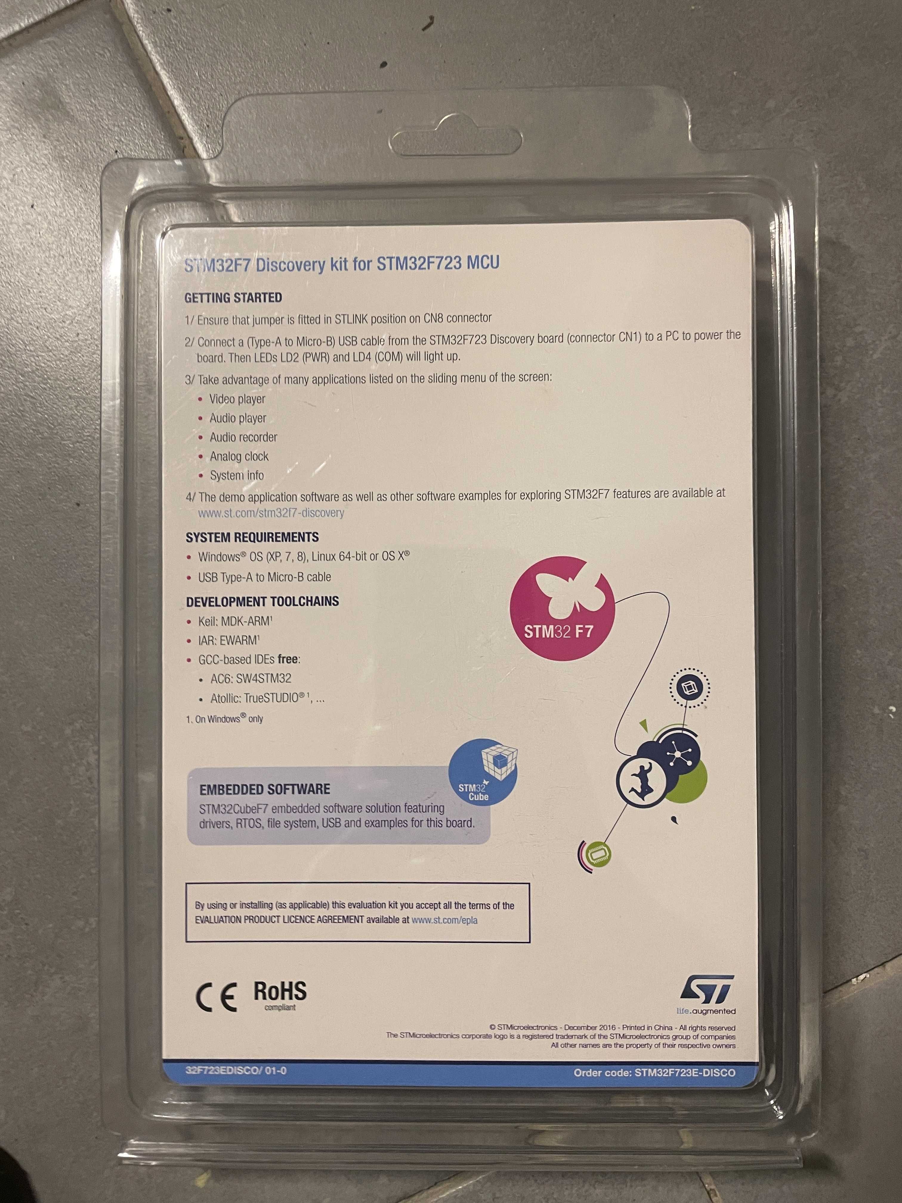 STM32F723E-DISCO - zestaw uruchomieniowy z mikrokontrolerem