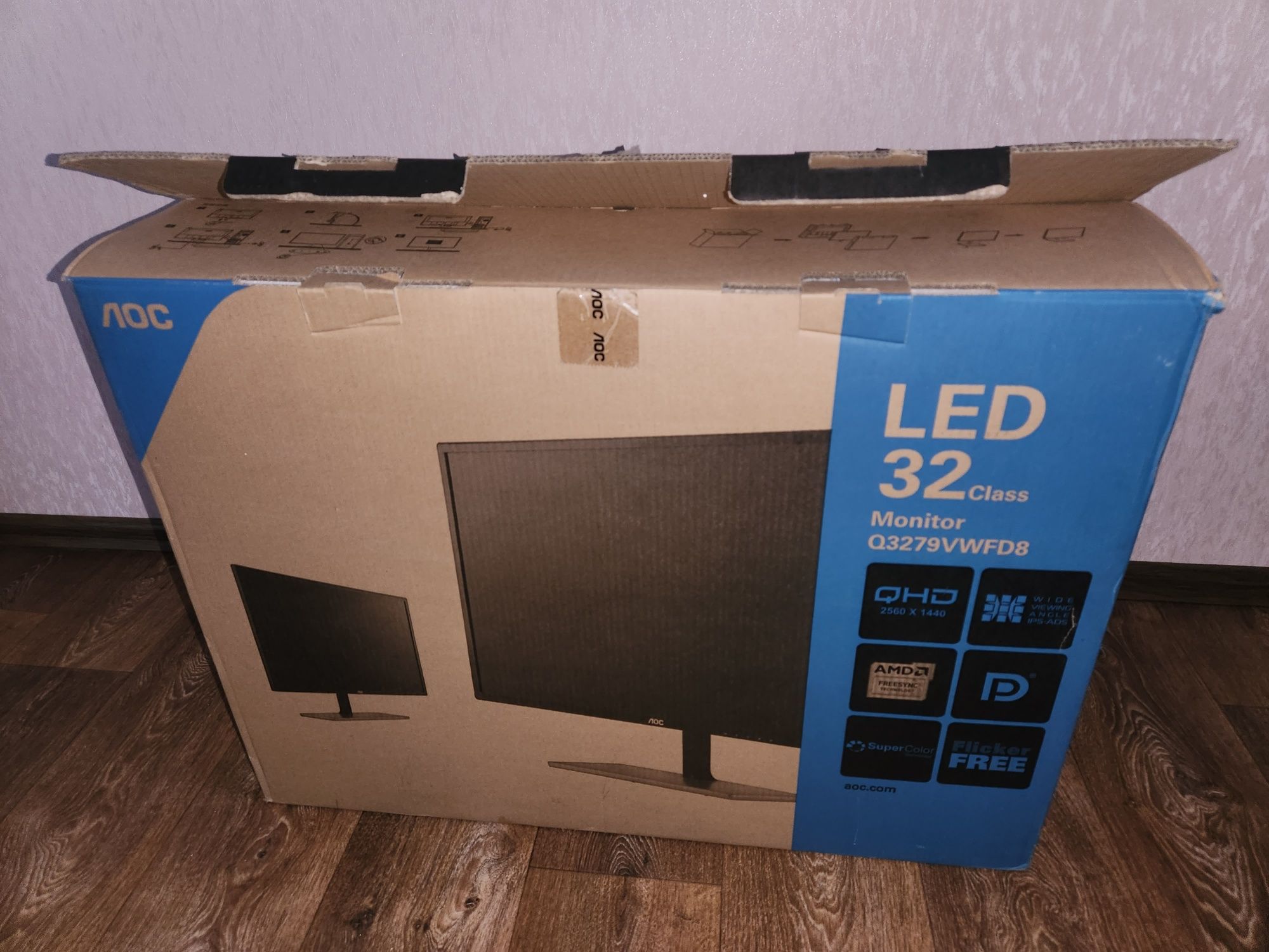 Монитор 32 дюйма AOC Q3279VWF - QHD 2K IPS