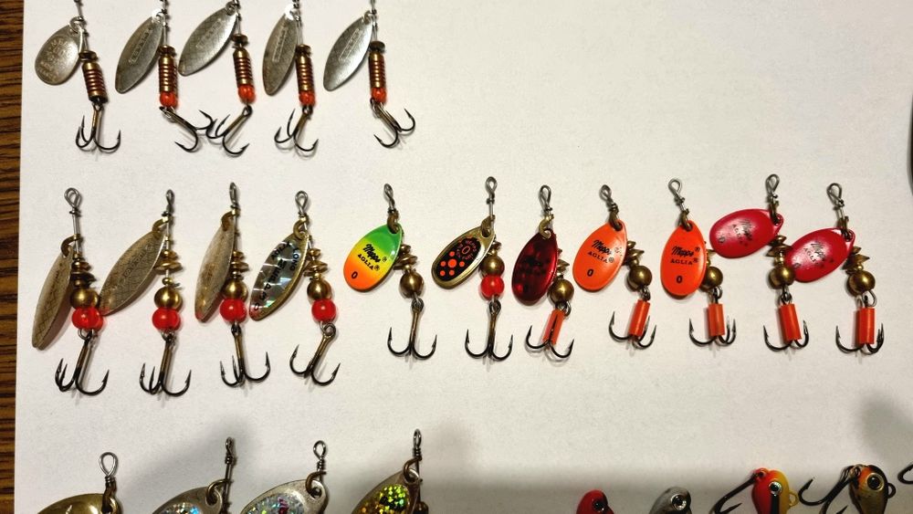 Obrotówki, gumy, przynęty