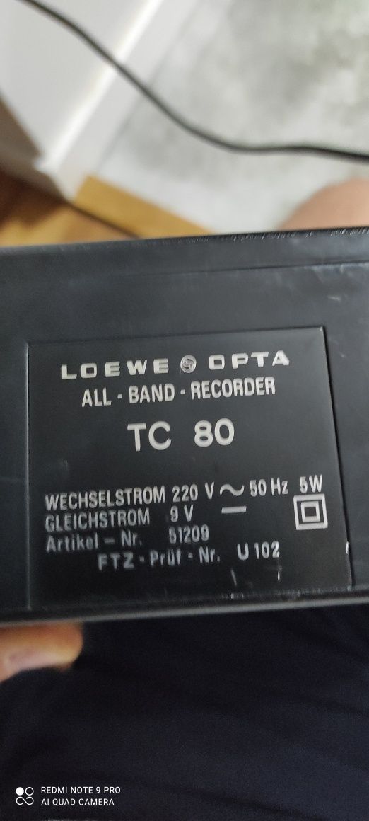 Radiomagnetofon LOEWE OPTA TC 80 - NR E10