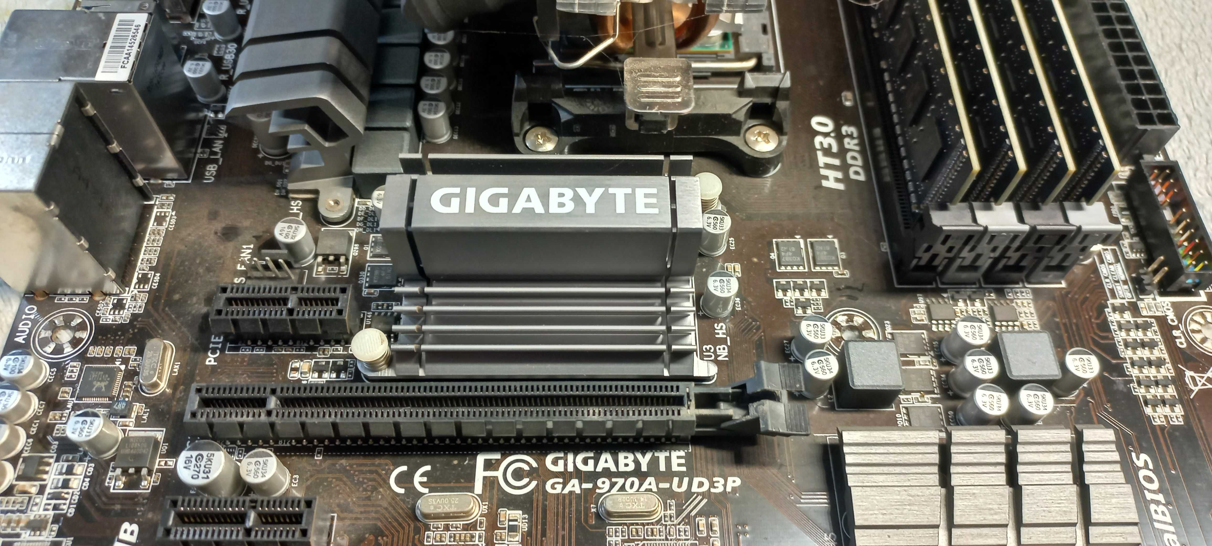 Gigabyte GA-970A-UD3P + FX-6300 + 16GB DDR3 + башня