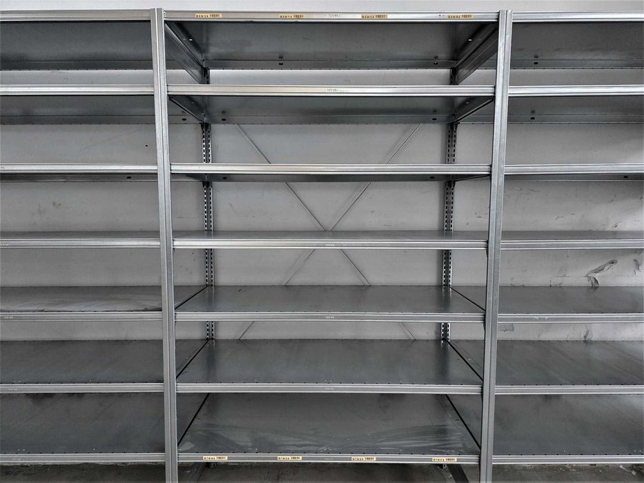 Regał Metalowy 62x220x400cm/21 Magazynowy Ocynk Garaż Piwnica Warsztat