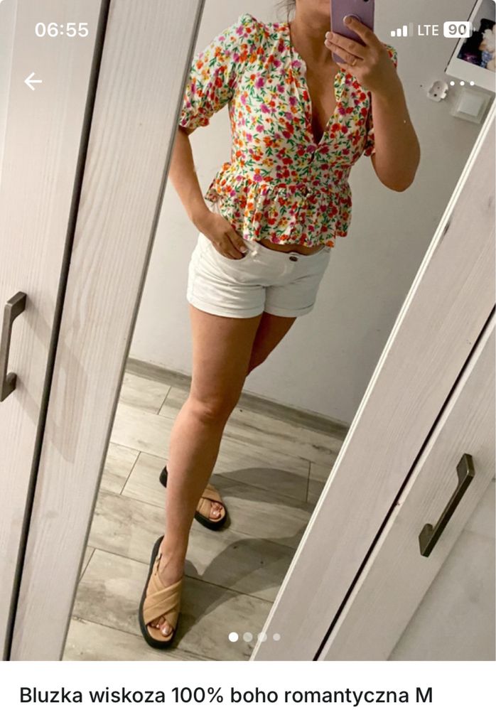 Zestaw bluzek top letnie h&m primark bawelna bohi M