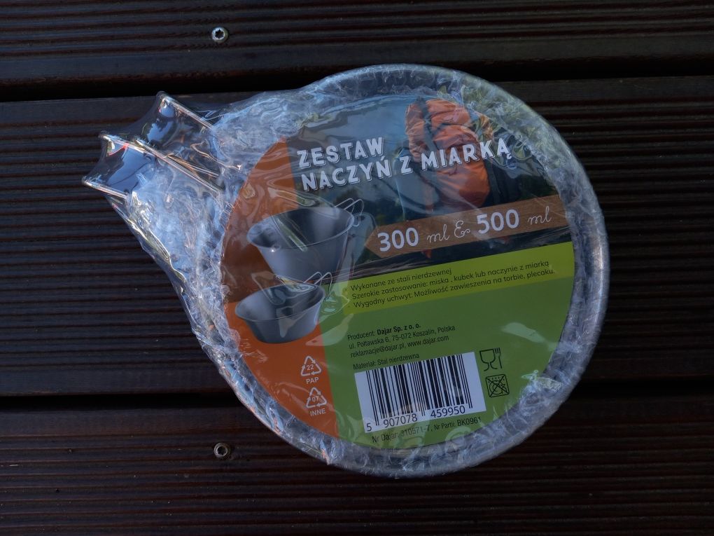 Zestaw Tutystyczny Naczynia Menażka