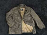 Smarty switzerland шкіряна куртка 54 / 56 р коричнева чоловіча осіння