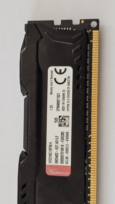 Pamięć RAM DDR3 2x4gb (8gb) hyperX fury hx316c10fb/4