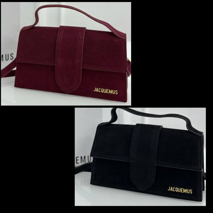 Остання шоколадна! Новинка, сумочка Jacquemus під замш в 3 кольорах