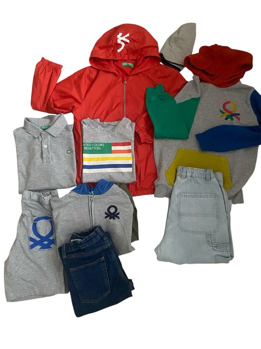 Paka zestaw ubrań chłopięcych szkoła, święta 140 Stan bardzo dobry.