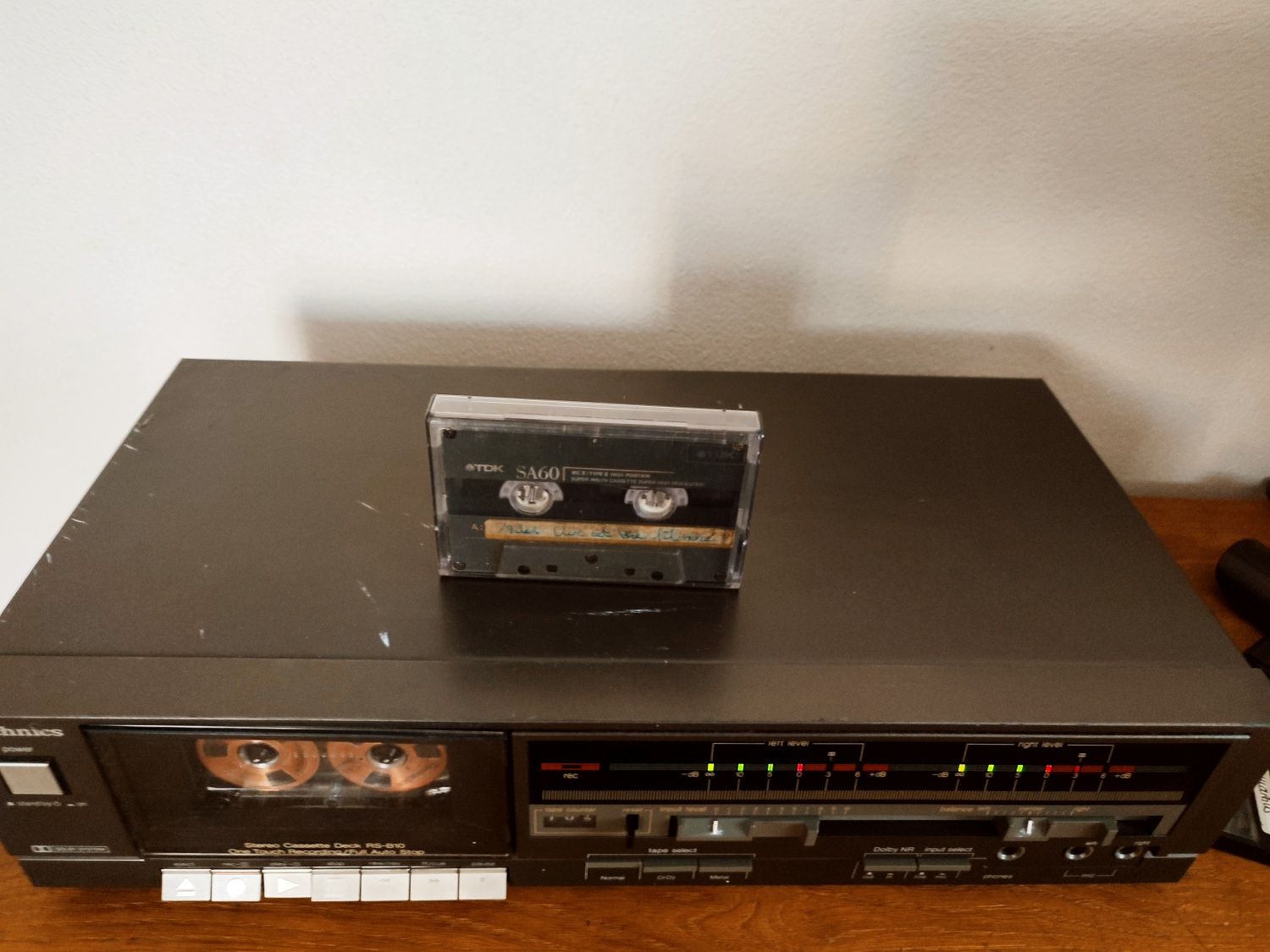 WIOSENNE PORZĄDKI! Magnetofon Technics rs b10 + kaseta TDK SA 60