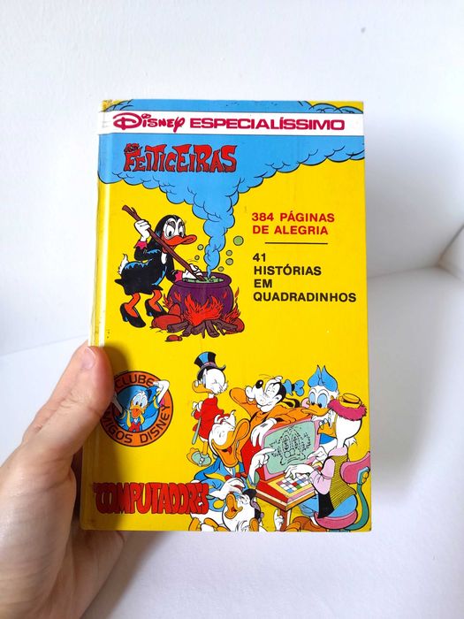 Livro Vintage de BD Disney Especialíssimo Número 14 Coleção Anos 80