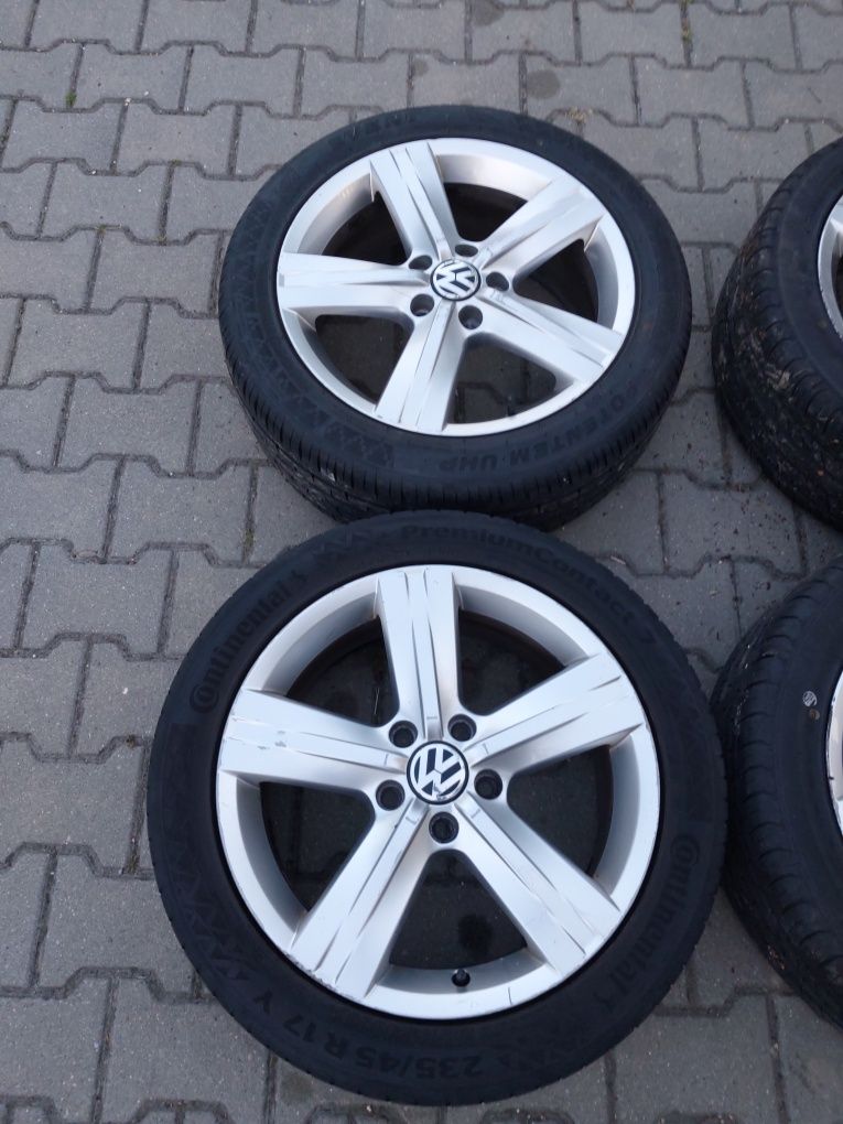 Alufelgi 17 kola 5x112 Audi VW opony