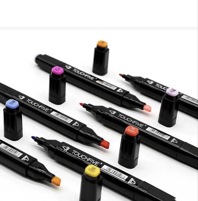 Набір маркерів для скетчингу 120шт. двосторонні для малювання Touch