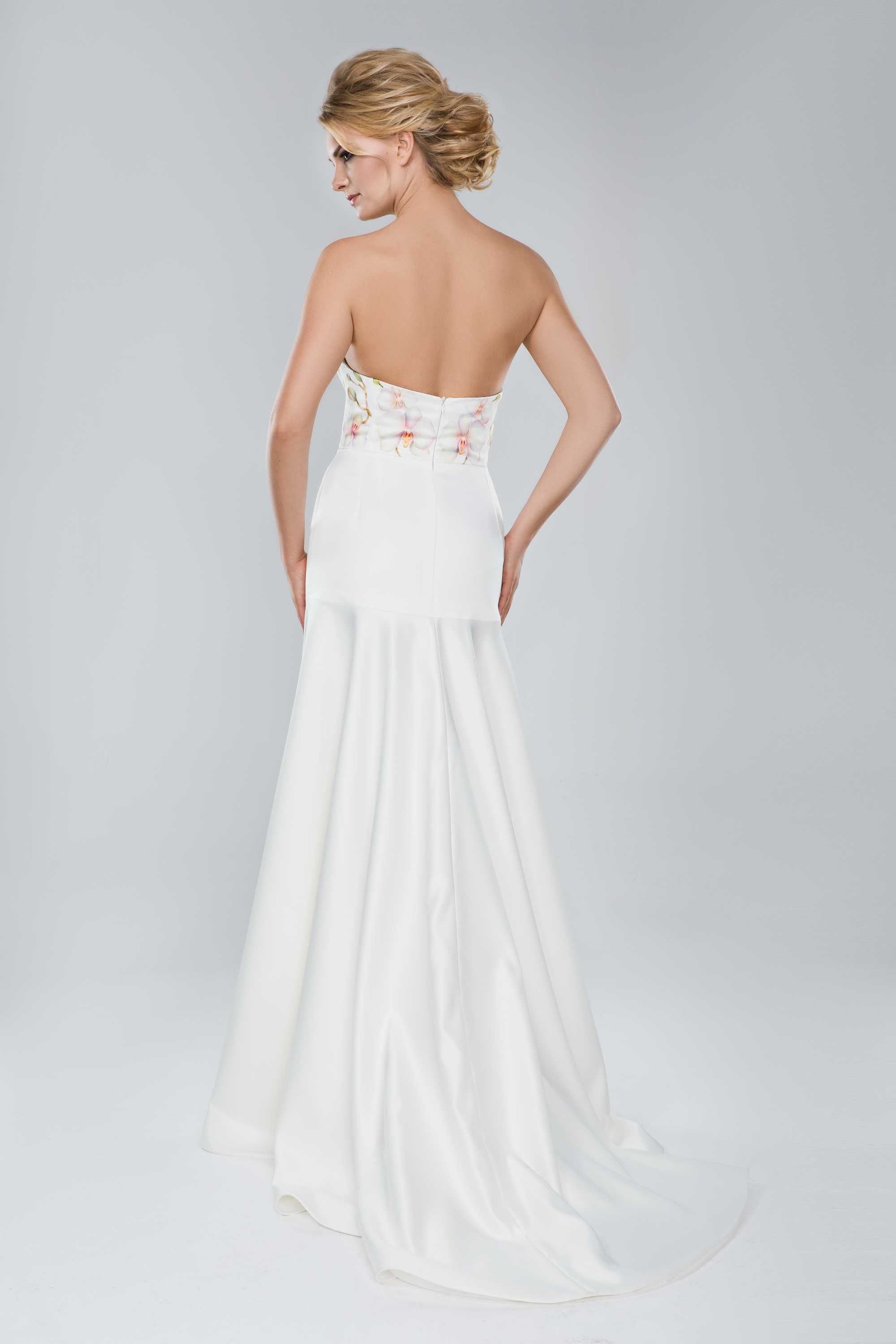 suknia ślubna ręcznie malowana Storczyk 36 nowa