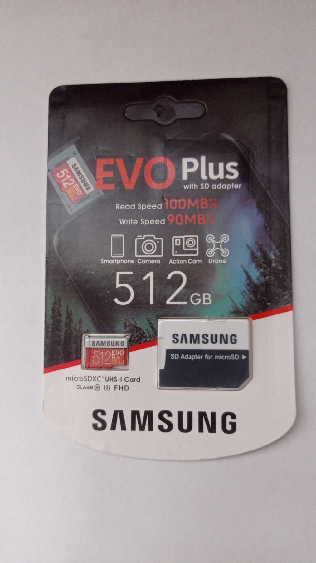 Карта памяти Самсунг 512 Гб, Samsung evo plus 512 gb