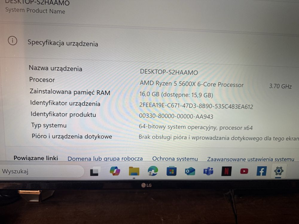 Komputer stacjonarny pc 2 lata
