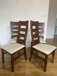(RESERWACJA) Zestaw krzeseł drewnianych (4szt)