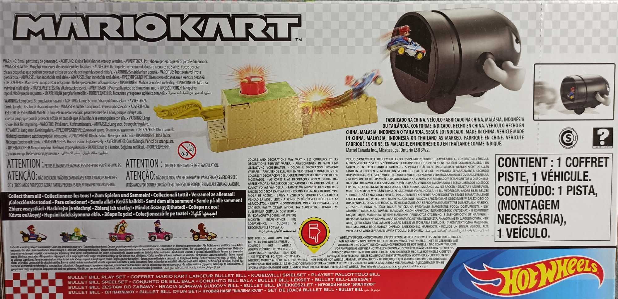 Hot Wheels Mario Kart Bullet Bill Zestaw do zabawy GKY54