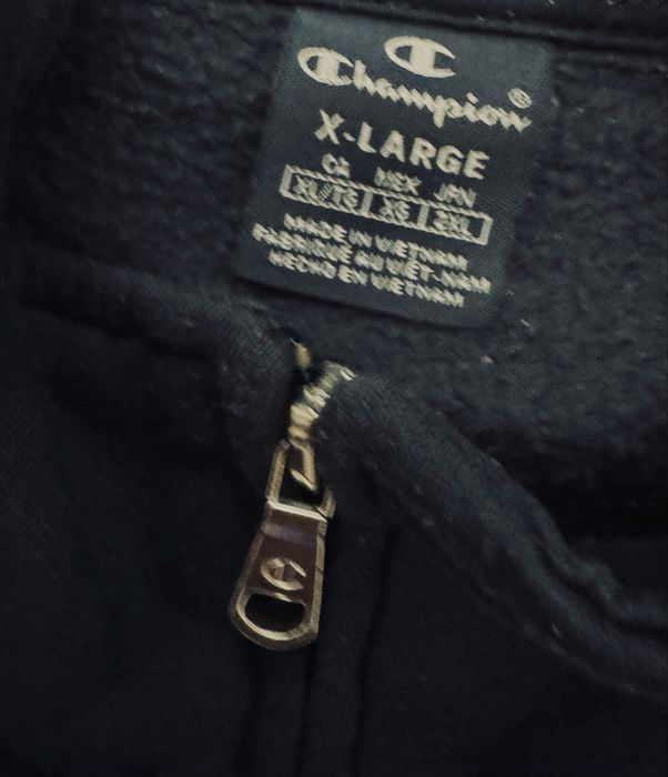 Champion zip fleece rozpinana sportowa bluza męska, r. XL, extra stan