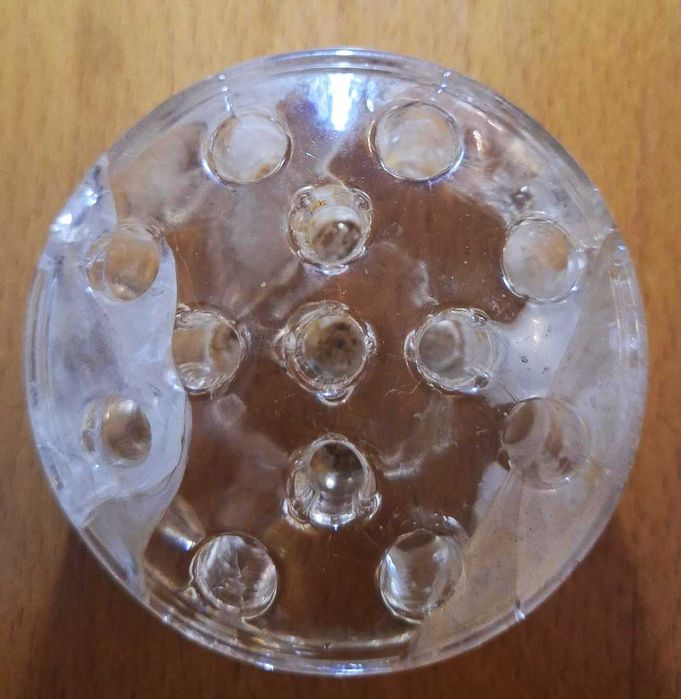 Suporte para flores em vidro de 13 furos