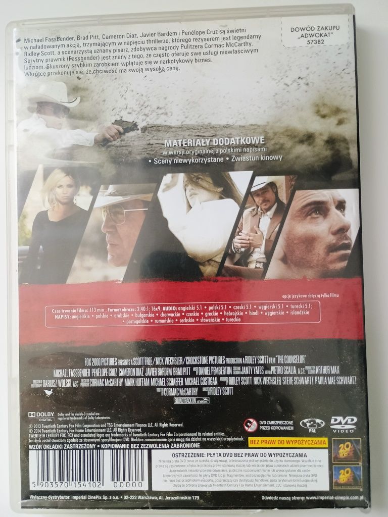 Film DVD Adwokat Brad Pitt