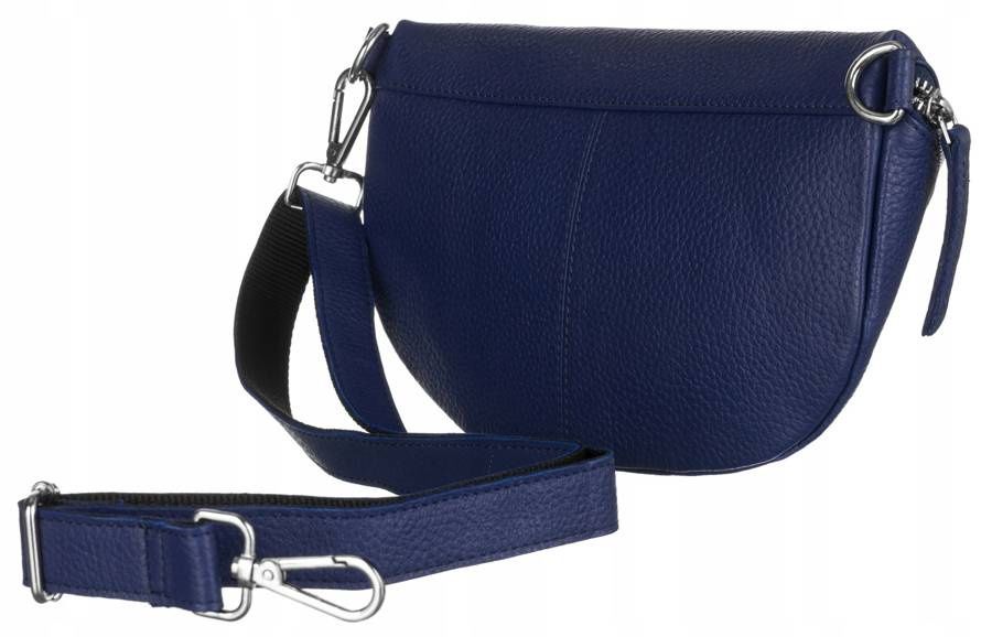 skórzana nerka damska z doczepianym paskiem - peterson