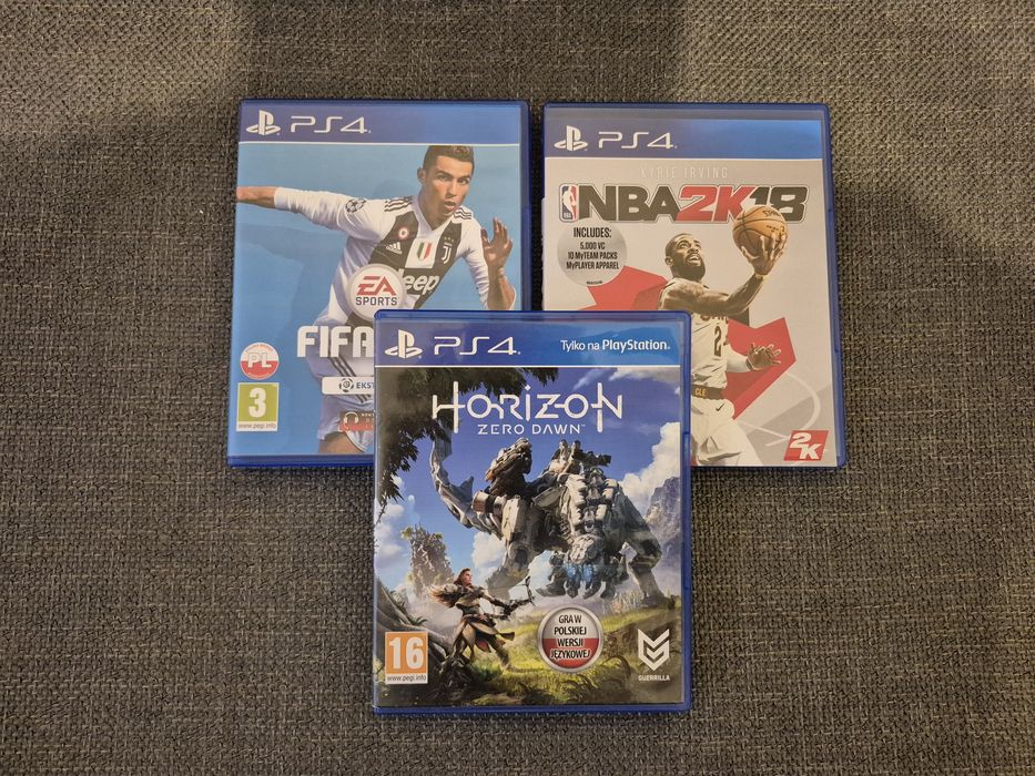 Horizon PS4 Zero Dawn +Fifa 19 +NBA 2K18 | Gra PlayStation 4
