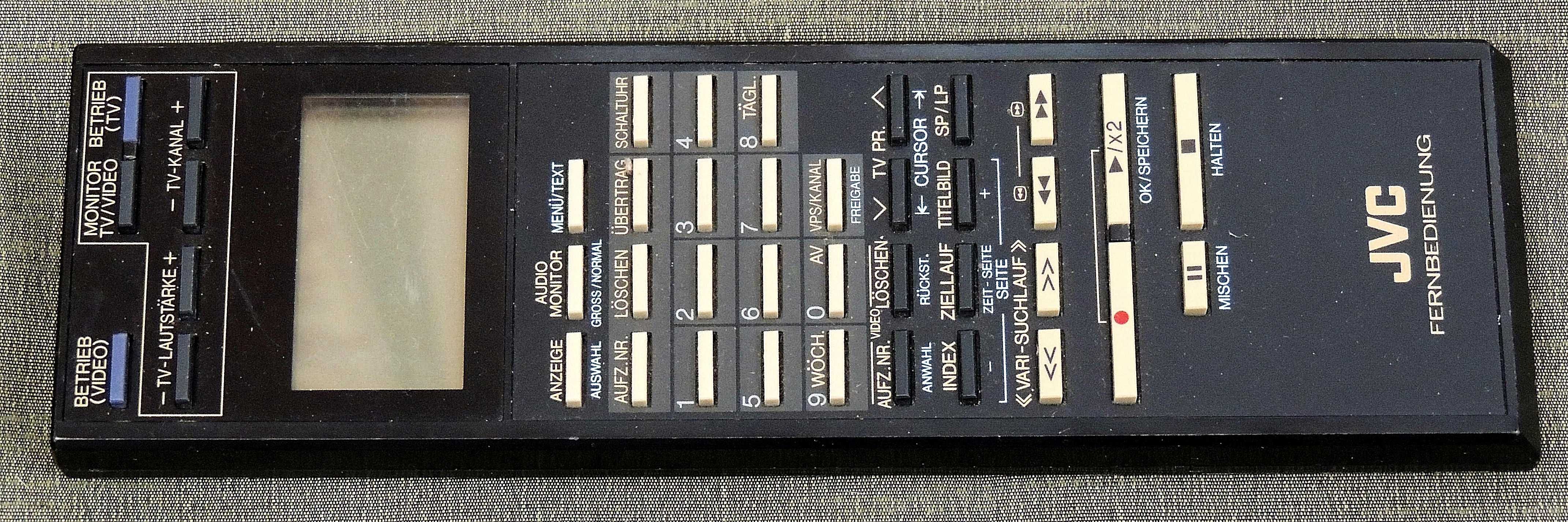 Пульт ДУ для VCR JVC
