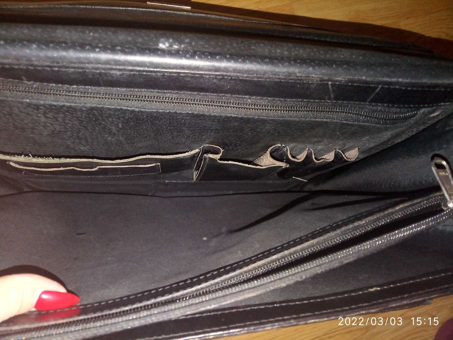 Teczka torebka dyplomatka  skóra