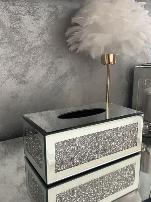 Chustecznik lustrzany kryształowy diamenciki glamour jak home & you