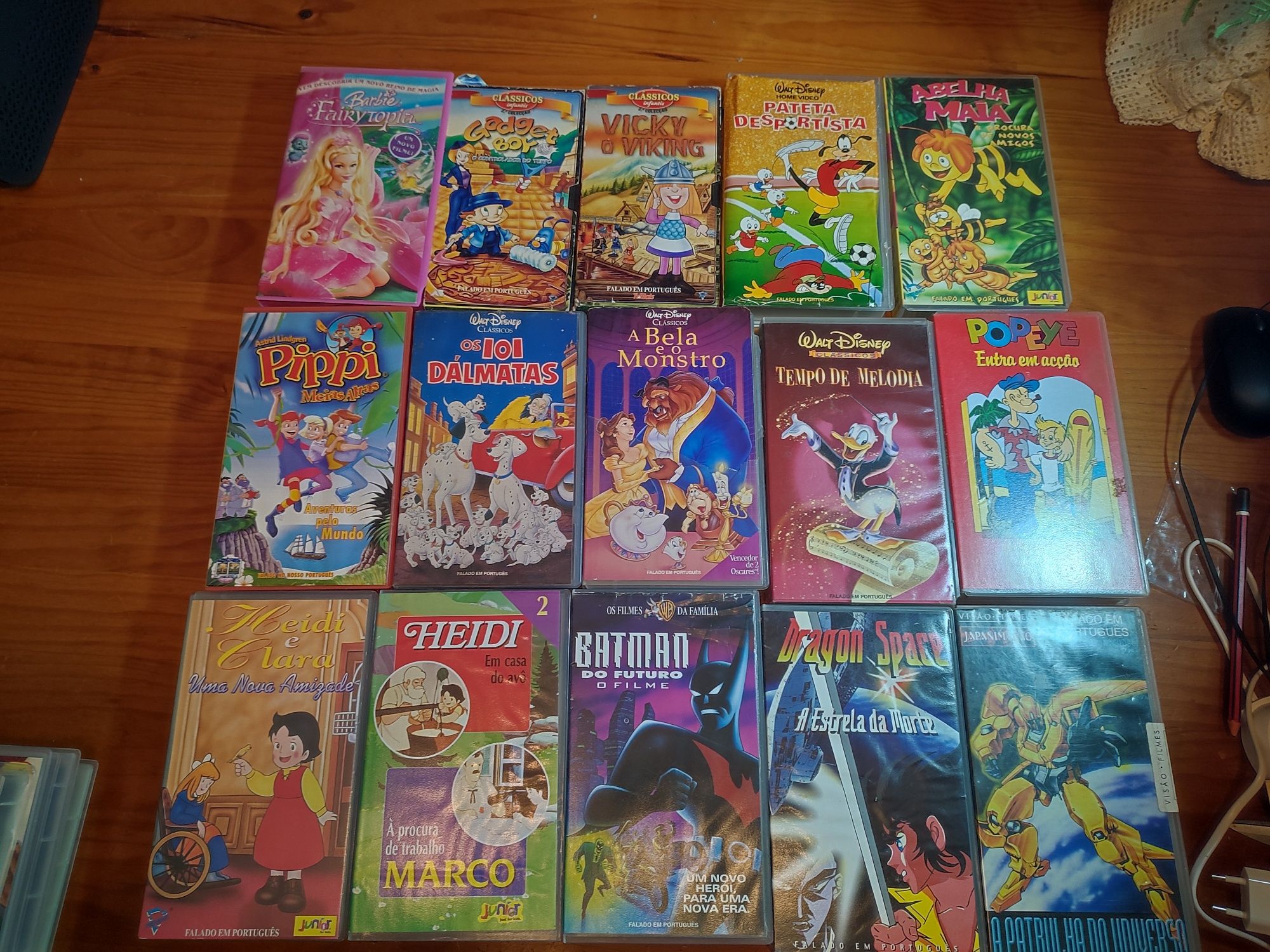 Vários VHS para venda (valor de cada na descrição)