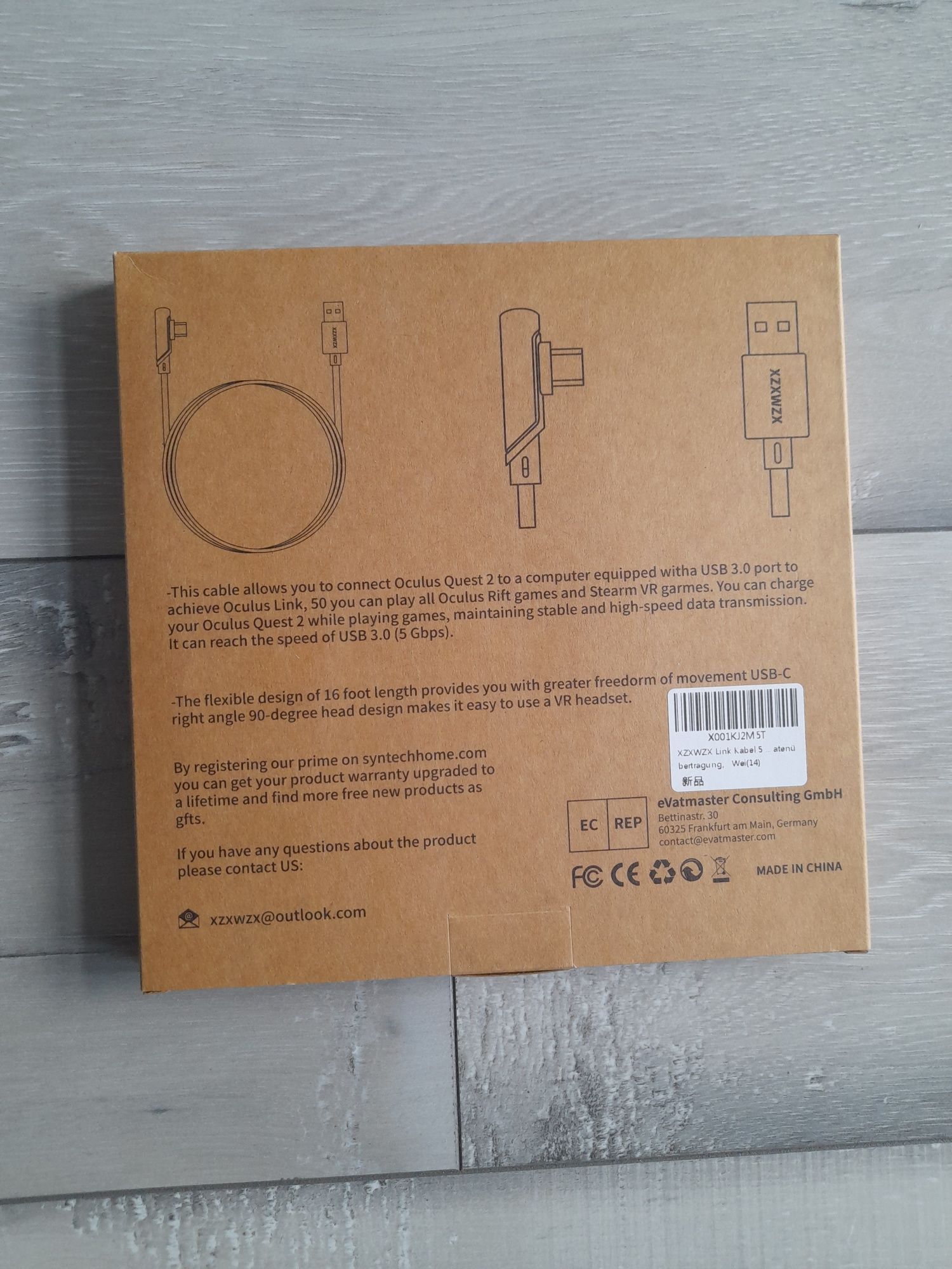 Kabel link 5m kompatybilny meta quest